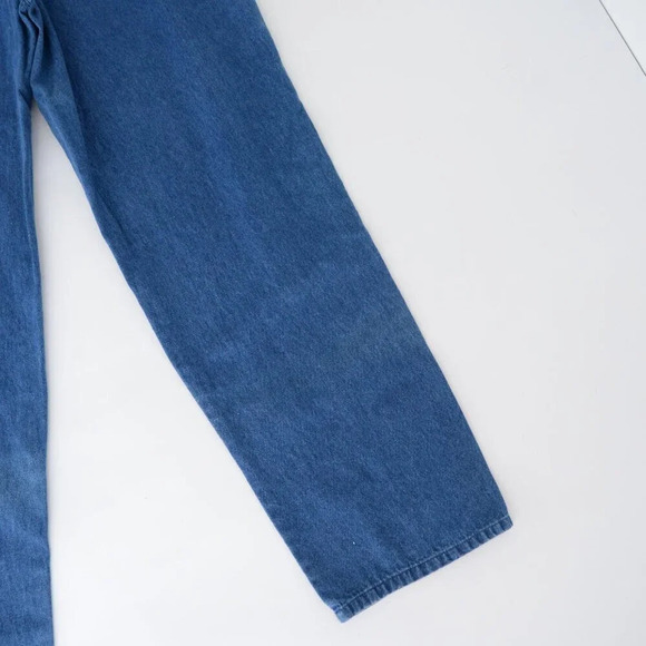 Vintage 90'S Tabi International Blue 100% Cotton Straight Leg Overalls M - Picture 15 of 16